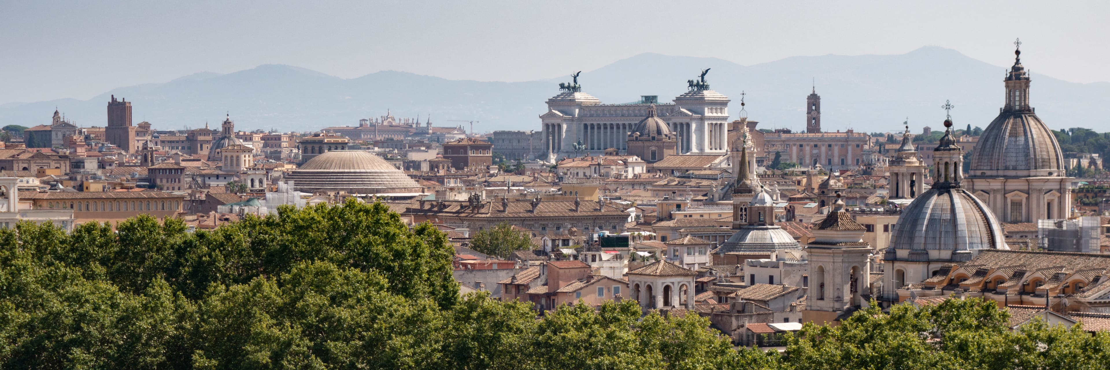 Vista dagli attici della Capitale